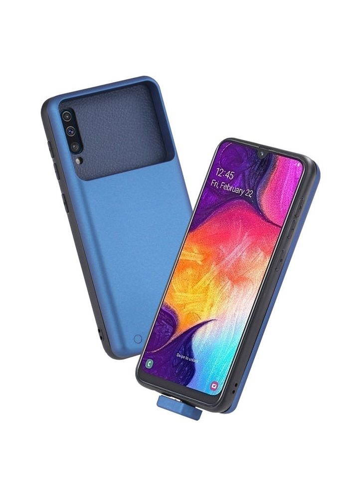 Raxoom 5000 mAh Rechargeable Portable Protective Backup Power Bank Case for Samsung A50 Blue - Image 3