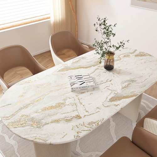 Wallercity Matte GoldBeige Marble Contact Paper Peel and Stick Countertops for Kitchen Cabinets Modern Marble Backsplash Wallpapers Waterproof Self Adhesive Wallpaper for Pantries Drawers Shelf Liner - Image 3