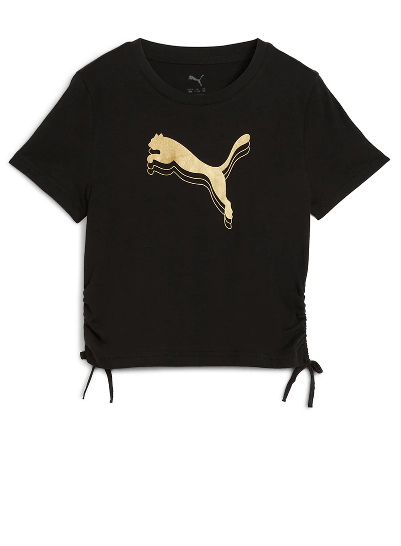 بوما Youth Metallic Knotted T-Shirt