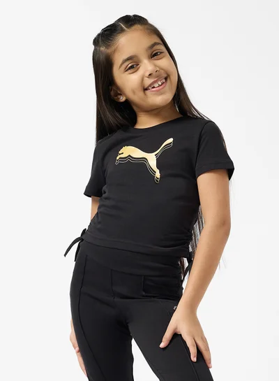 PUMA Youth Metallic Knotted T-Shirt
