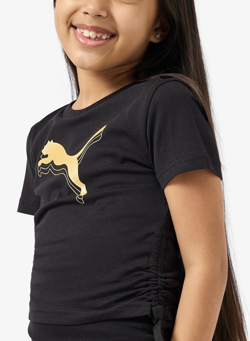 PUMA Youth Metallic Knotted T-Shirt - Image 3