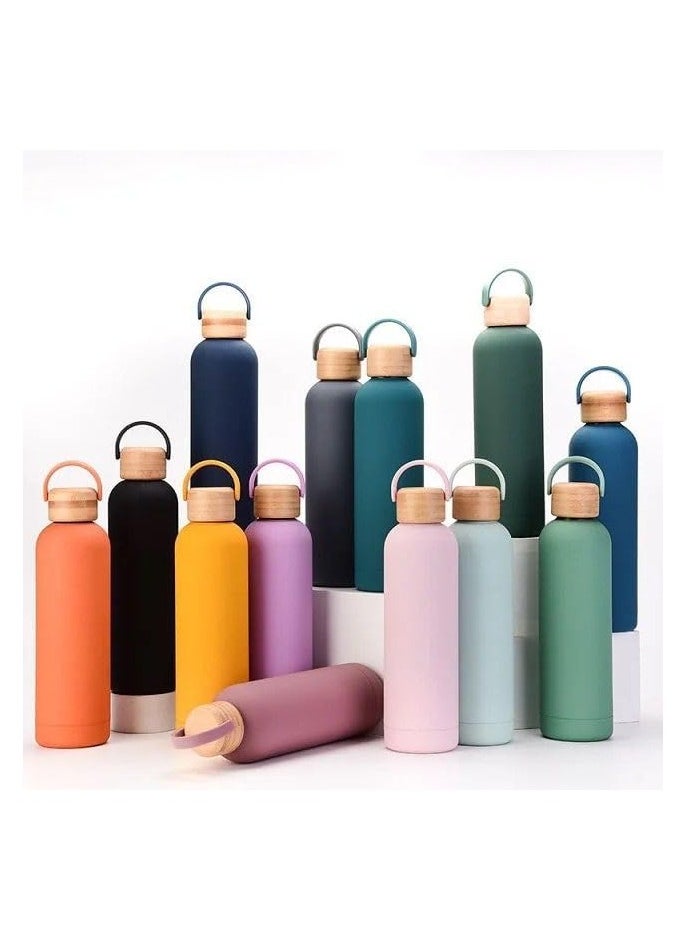 QSHOP - Premium 304 Stainless Steel Portable Thermos Water Bottle - Vacuum Insulated Flask for Hot and Cold Drinks - Perfect for Home, Office, School, Sports, Camping - Image 1