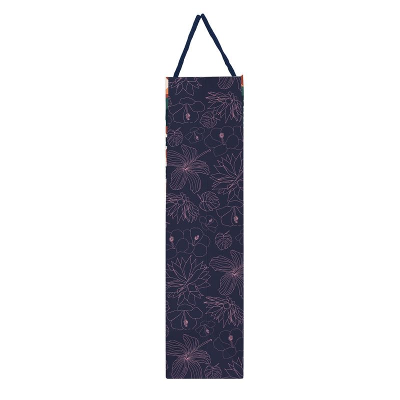 PaperPep Pink Tropical Pattern Print Gift Paper Bags | Large (17"X12.5"X4.75" inches) | Attached gift tags, Ideal for Return Gifts, Weddings, Birthday & Celebrations | Pack of 2 - Image 3