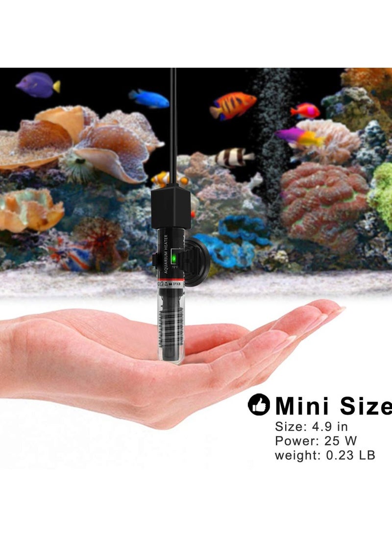 SYOSI 25W Aquarium Heater for Small Tanks, Ideal for Under 6 Gallon Fish Tanks, Betta, Turtle  - Image 5