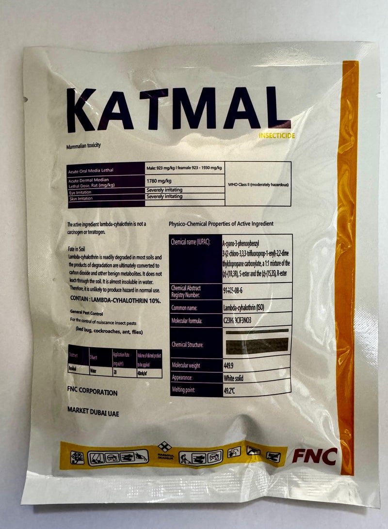 general Katmal Bedbugs and Cockroaches Terminator Powder 100grams - Image 3