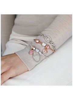 PANDORA 14k Rose gold-plated mesh bracelet, 19 cm  - Image 4