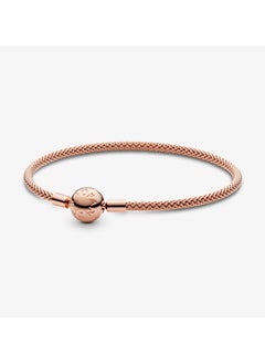 14k Rose gold-plated mesh bracelet, 19 cm