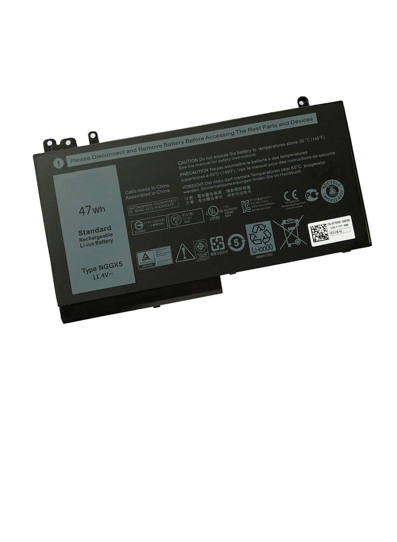NGGX5 Laptop Battery Compatible for Dell Latitude E5270 E5470 E5570 (P48F001) Precision M3510 Series Notebook JY8D6 954DF 0JY8D6 451-BBUM 451-BBUJ RDRH9 11.4V 47Wh 3-Cell - Image 1