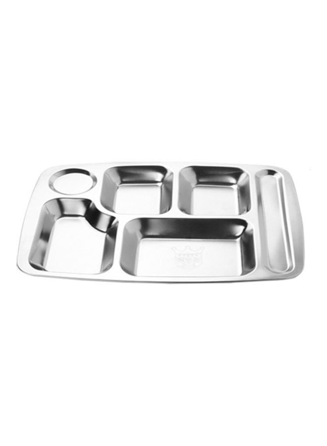 NIBEMINENT Divided Plate Meal Tray Grey - Image 3