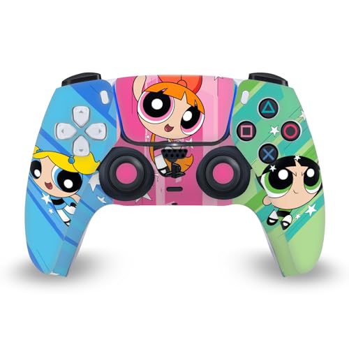 Head Case Designs تصميمات هيد كيس مرخصة رسميًا ملصق وجه جرافيك كبير لفتيات القوة غلاف جلدي للعبة متوافق مع وحدة تحكم سوني بلاي ستيشن 5 PS5 دوال سينس - Image 1