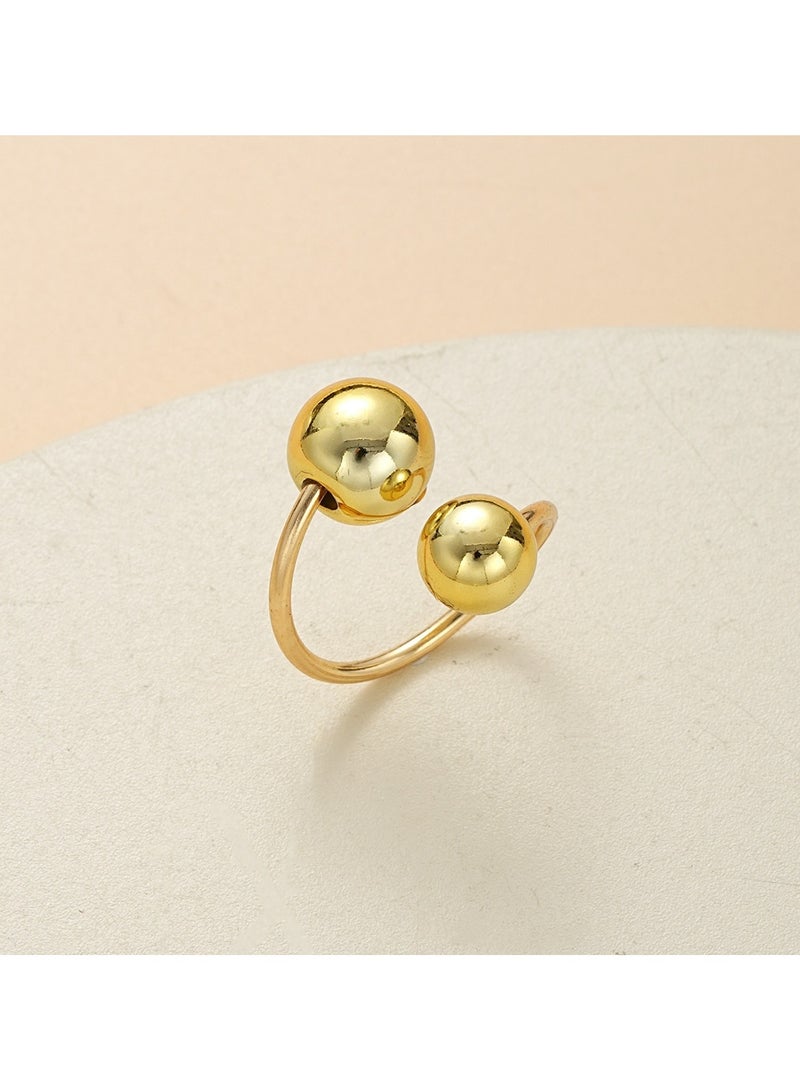 Huitich Gold Color Tone Pearl Bead Jewelry Set 5 Pieces  - Image 4
