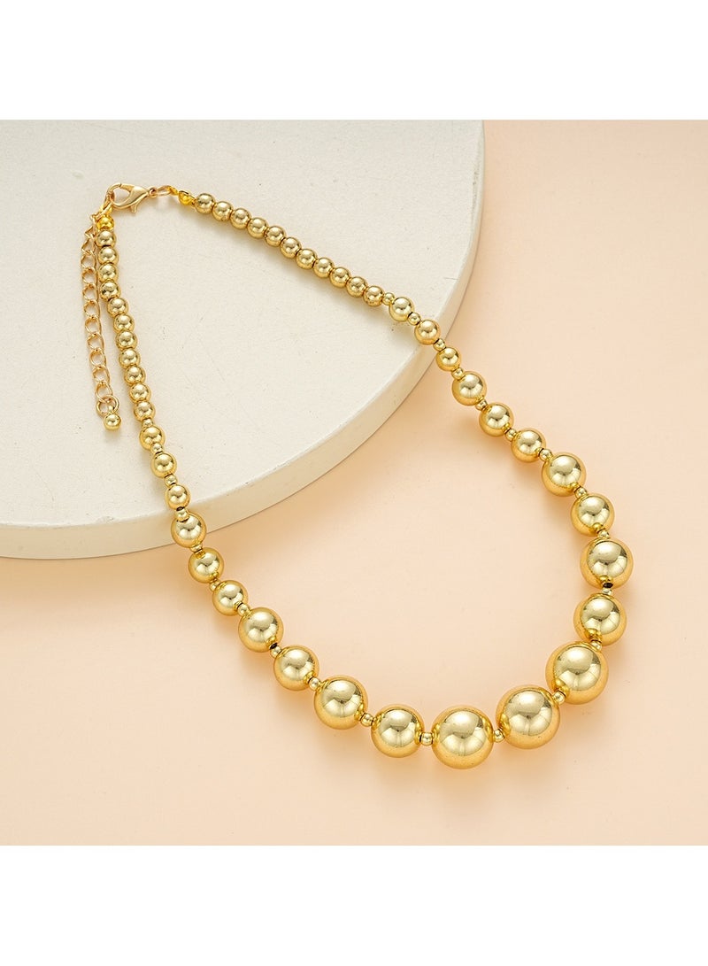 Huitich Gold Color Tone Pearl Bead Jewelry Set 5 Pieces  - Image 5