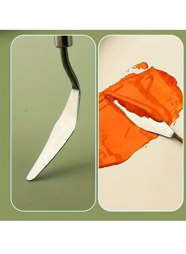 Fine Art oil painting scraper Set of 7, Professional Oil Painting Palette Knives, Multifunctional Scrapers for Oil Painting. - Image 5