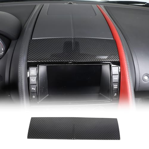 Daeiclru Center Console Dashboard Cover Trim Compatible with Jaguar FType 20132024 ABS Car Center Console Panel Trim Interior Accessories Carbon Fiber Pattern - Image 1