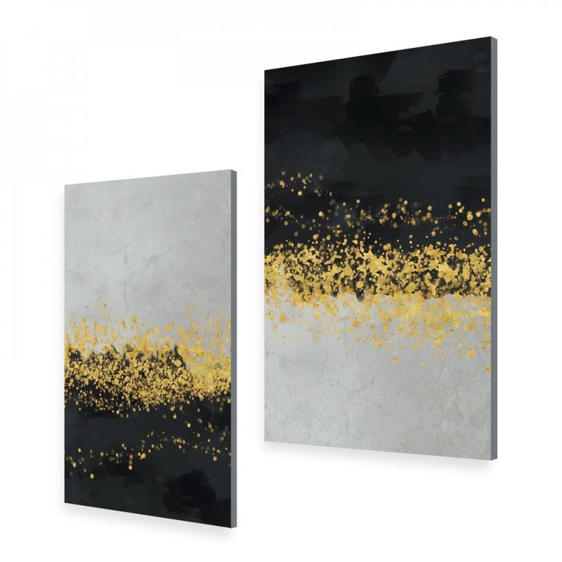 ماركتنا لوحة قماشية ثنائية بتصميم مودرن بمقاس اجمالي 100×70 سم - Image 2