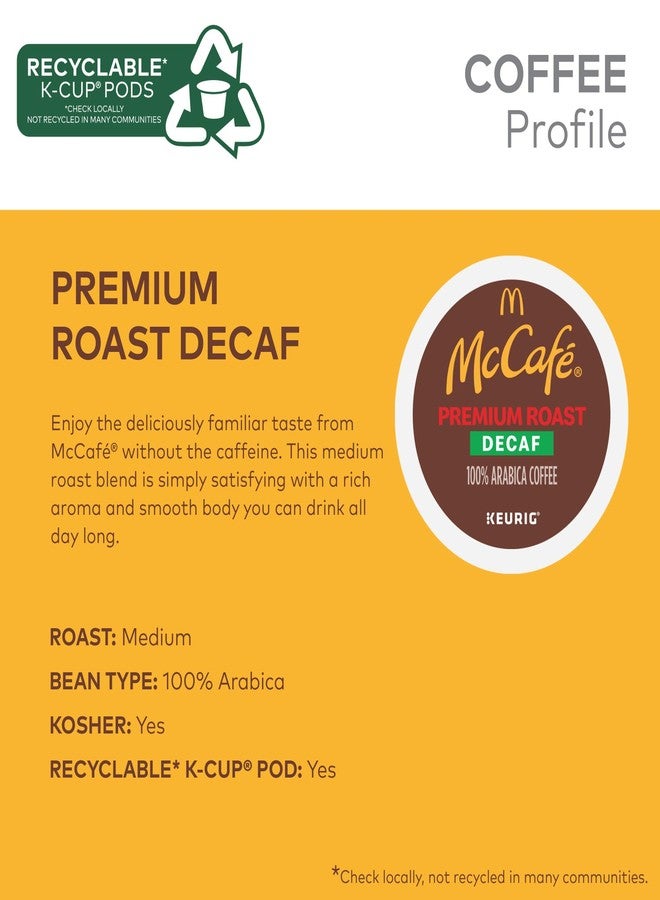 McCafe Premium Roast Decaf Coffee, Single Serve Keurig K-Cup Pods, Decaffeinated, 96 Count (4 Packs of 24) - Image 3