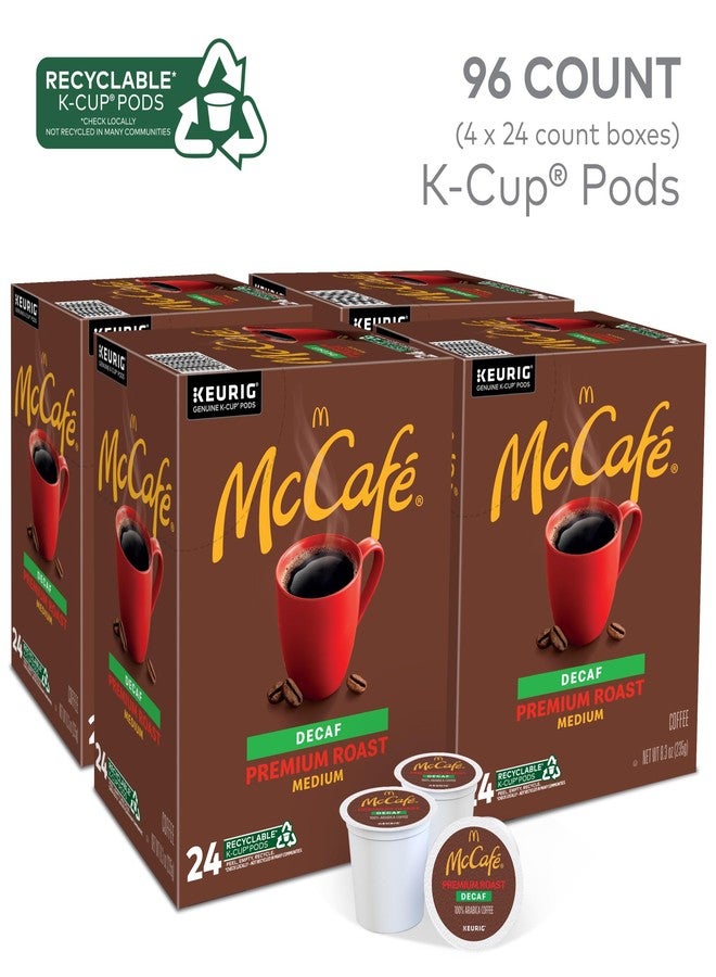 McCafe Premium Roast Decaf Coffee, Single Serve Keurig K-Cup Pods, Decaffeinated, 96 Count (4 Packs of 24) - Image 2