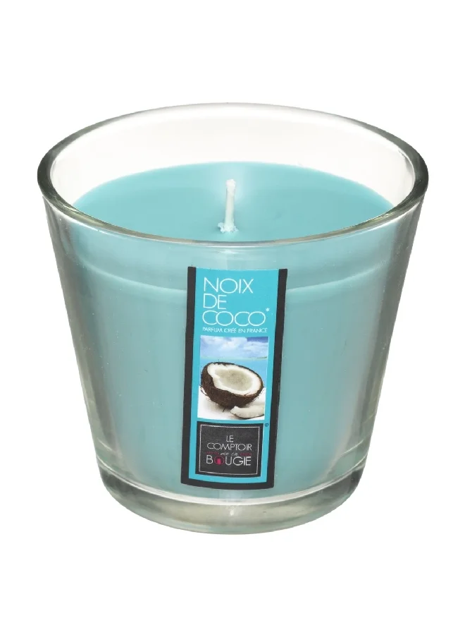 atmosphera Nina Long Lasting Aroma Coconut Scented Candle Blue 190 g 172790L