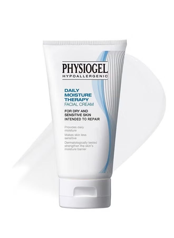Physiogel Daily Moisture Therapy Facial Cream for Dry and Sensitive Skin, Intended to Repair Natural Moisture Barrier, Face Moisturizer 150ml - Image 1