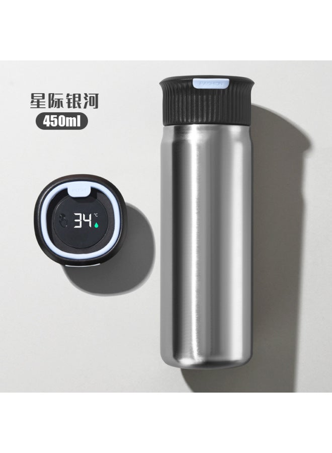 New Simple Men's And Women's Smart Temperature Display Tea Cup Tea Leakage Satchel Straight Cup Satchel 316 Stainless Steel Thermos Cup