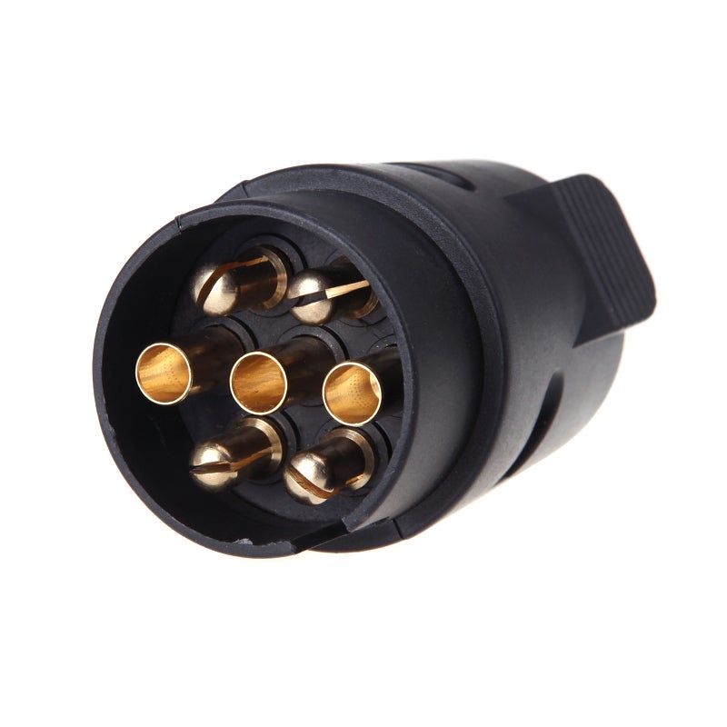 7-Pin Trailer Plug - Secure Reliable Connection Waterproof Electrical Connector for European Standard Trailers Towing Vehicles - Image 1