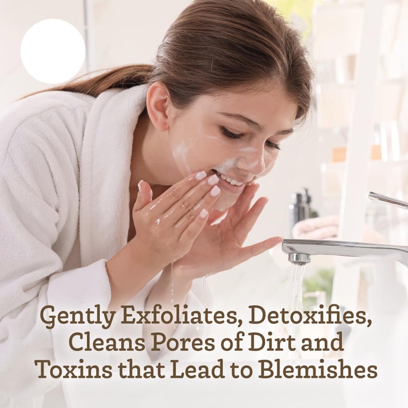 Southern Natural Handmade Activated Charcoal Soap Bar for Face & Body - Perfect for Sensitive Skin & Dry Skin Relief â€“ With Dead Sea Mud, Goat Milk & Peppermint Essential Oil â€“ 2 Pack, 4.5 oz - Image 3