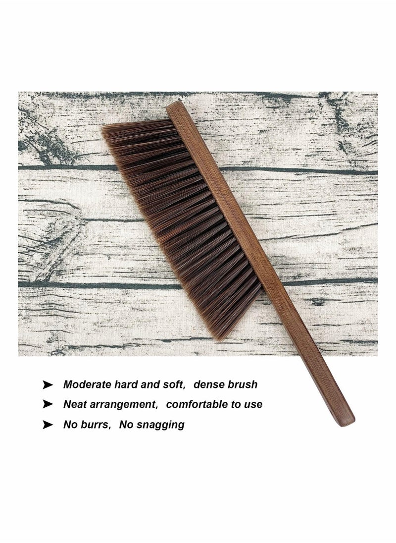 Generic - Hand Broom Cleaning Brushes-Soft Bristles Dusting Brush for Cleaning Car/Bed/Couch/Draft/Garden/Furniture/Clothes, Wooden Handle - Image 1