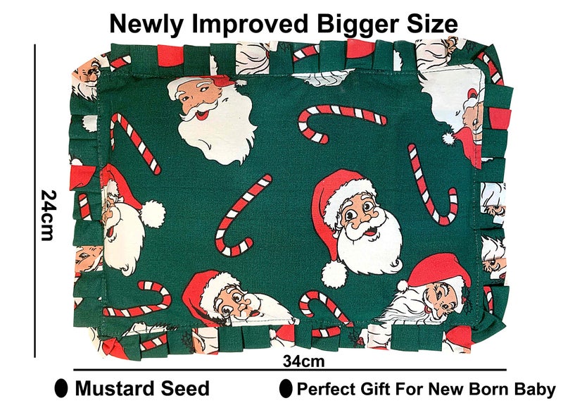 Avaby Mustard Seeds Pillow for Newborn Baby-Round Head Shaping Baby Pillow, Neck Support Pillow,Gifting 0-12 Months, Infant, Kids Green and Red - Image 4