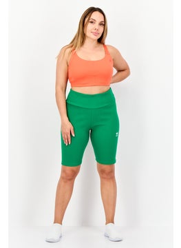 adidas Originals Women Sportswear Fit Biker Shorts, Green  - Image 4