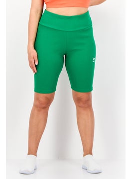adidas Originals Women Sportswear Fit Biker Shorts, Green  - Image 1