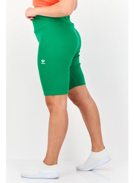 adidas Originals Women Sportswear Fit Biker Shorts, Green  - Image 2