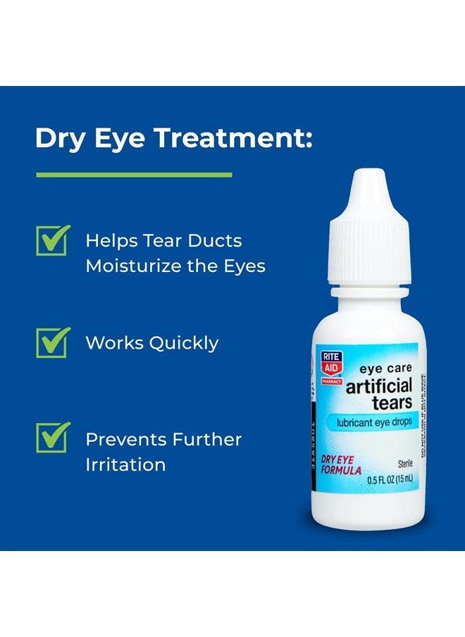 RITE AID - Pharmacy Artificial Tears, Sterile, 0.5 fl oz (15 ml) - Image 1