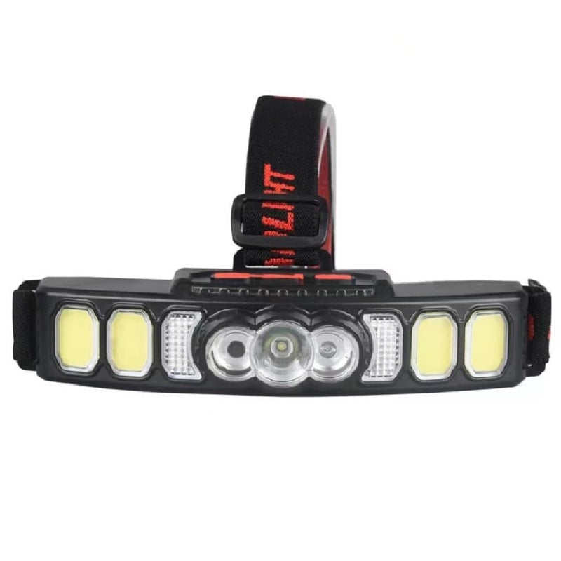 Naivete Multi Light Source USB Headlights red Light Power Display Small headlamp for Camping, patrolling, Searching, Searching, Night Fishing, Night Ridingshing, Night Riding (Headlamp HX-811) - Image 1
