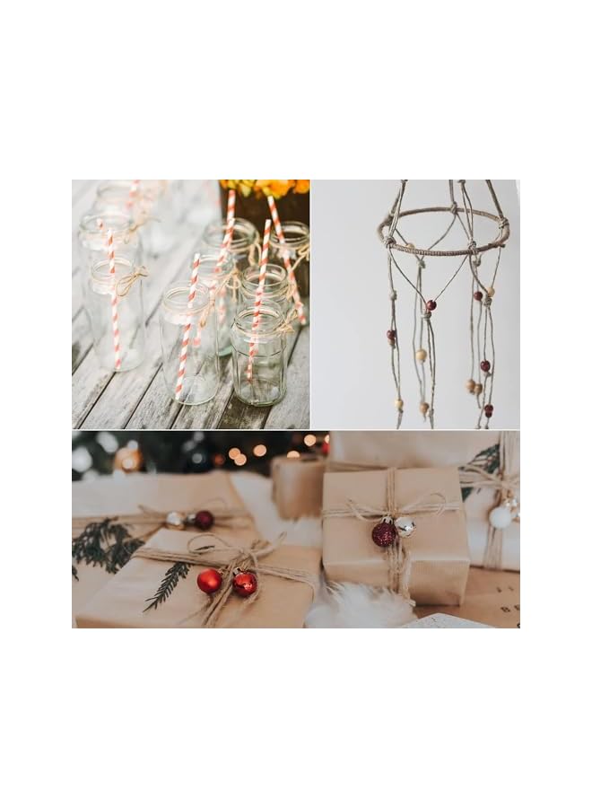 The Bros Natural Jute Twine String 2mm 100mThin Ribbon Hemp Twine for Craft Plant Gift Wrapping Handmade Arts Decoration Packing String Home Decor - Image 4