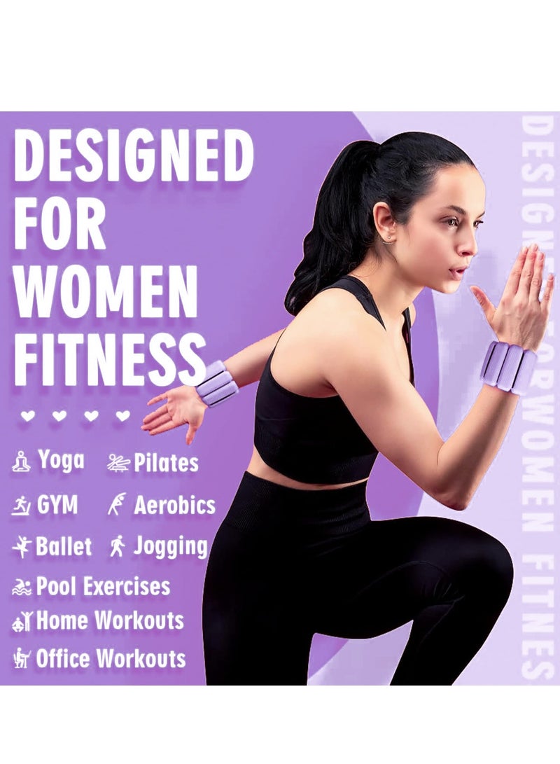 أوزيغالور 、قطعتان من الأوزان القابلة للتعديل لليدين / الكاحلين للنساء والرجال، 2.2 رطل (1 كجم) - للنادي الرياضي، اليوجا، المشي - Image 3