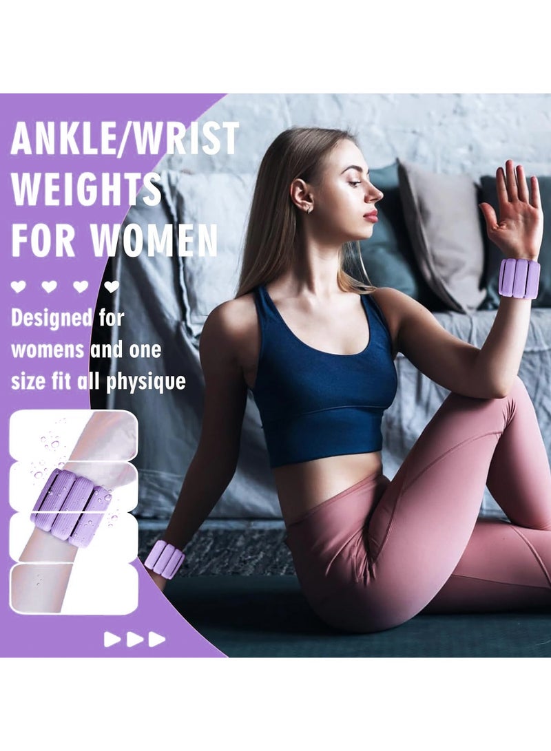 أوزيغالور 、قطعتان من الأوزان القابلة للتعديل لليدين / الكاحلين للنساء والرجال، 2.2 رطل (1 كجم) - للنادي الرياضي، اليوجا، المشي - Image 4