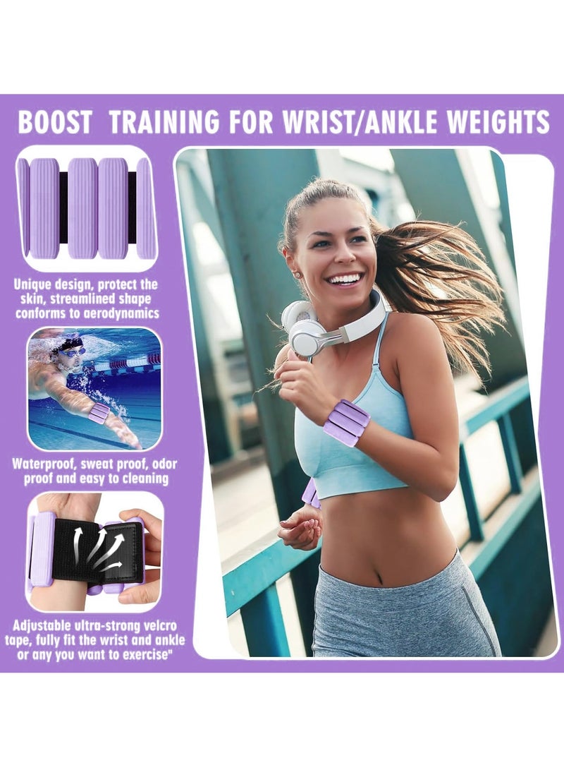 أوزيغالور 、قطعتان من الأوزان القابلة للتعديل لليدين / الكاحلين للنساء والرجال، 2.2 رطل (1 كجم) - للنادي الرياضي، اليوجا، المشي - Image 5