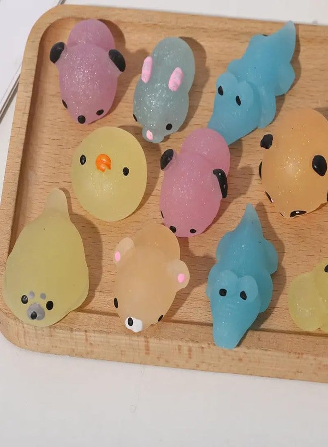 Sawkirp Darshraj Cute Animal Squishy Toys Set, 9 Pieces, Soft Mochi Stress Relief Toys, Assorted Colours - Image 1