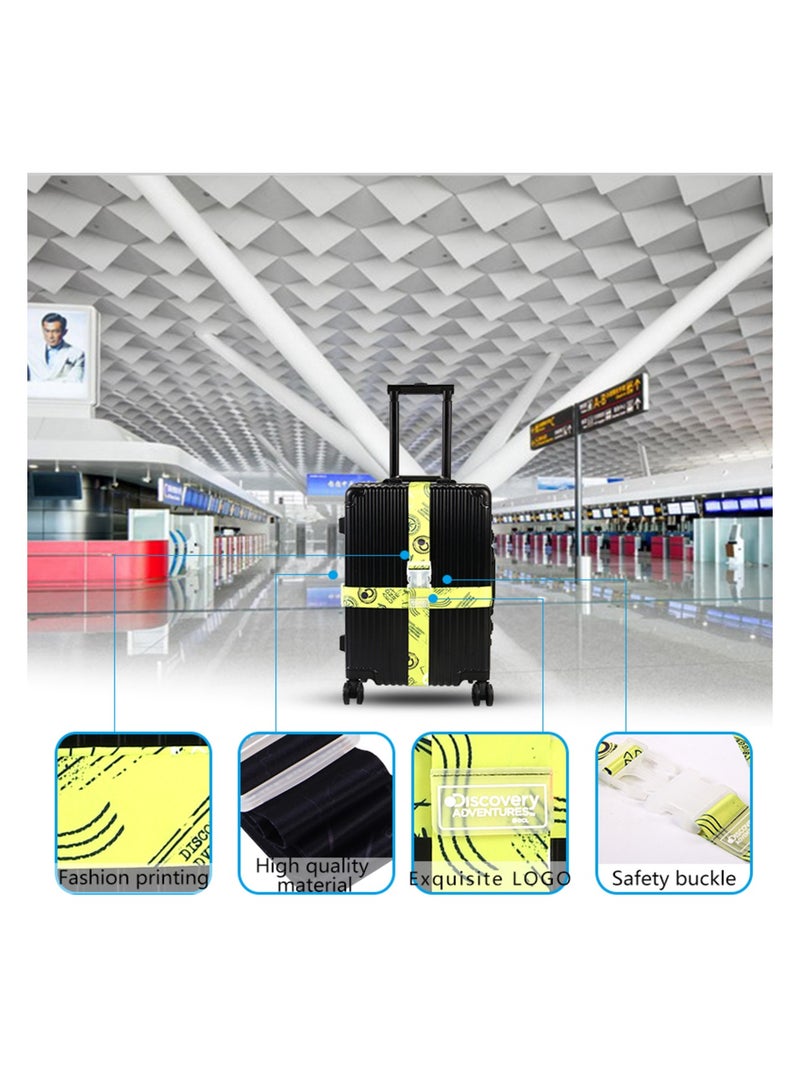 Discovery Travel Luggage Straps Cross, DFY76236, BK - Image 2