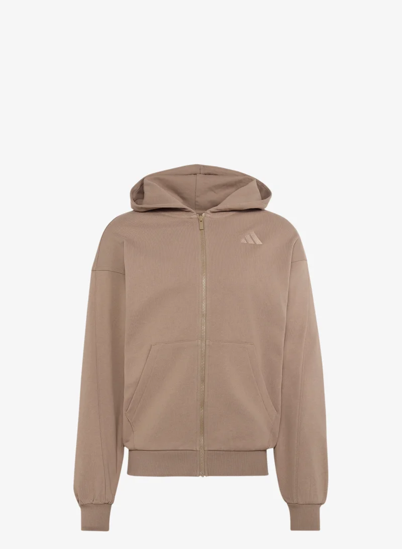 اديداس Adidas Kit Small Logo Full-Zip Hoodie