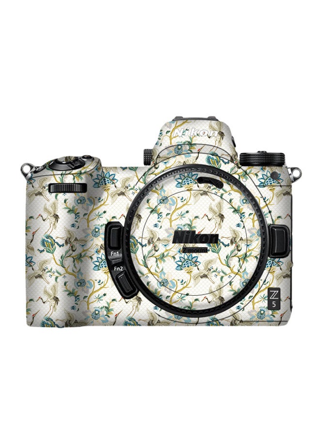 Generic Walking Donkey Suitable For Nikon SLR Camera Z5 Generation Micro Single Body Film Protection Sticker All-inclusive Film-Color:Crane Flower  - Image 1