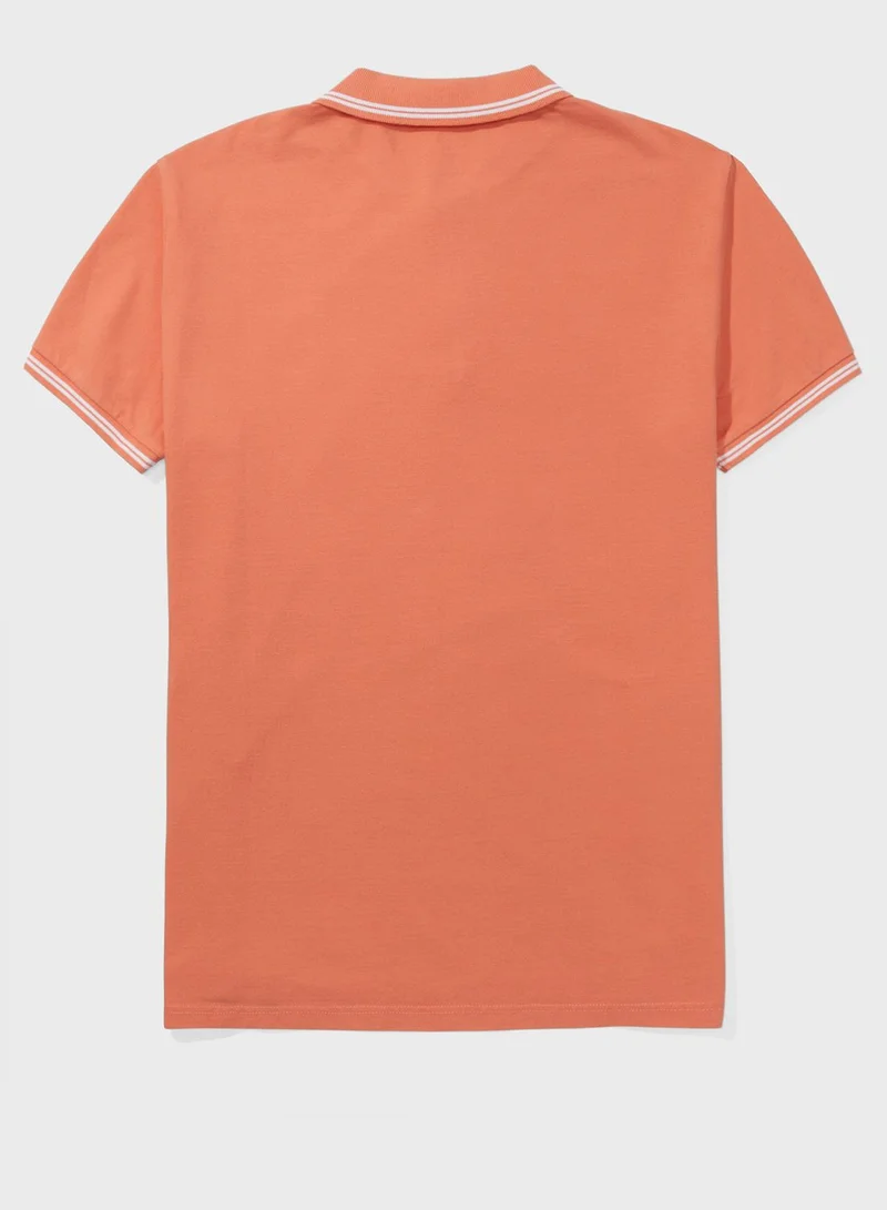 American Eagle Logo Pique Polo