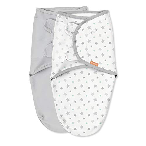 SwaddleMe Original Organic Swaddle – Size Small/Medium, 0-3 Months, 2-Pack (Starry Skies ) - Image 2