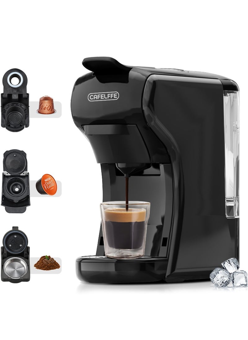 Cafelffe - 3 in 1 Multifunction Espresso Coffee Machine Coffee Maker, Capsule Coffee Machine - Image 1