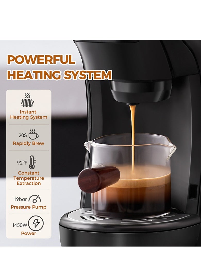 Cafelffe - 3 in 1 Multifunction Espresso Coffee Machine Coffee Maker, Capsule Coffee Machine - Image 1