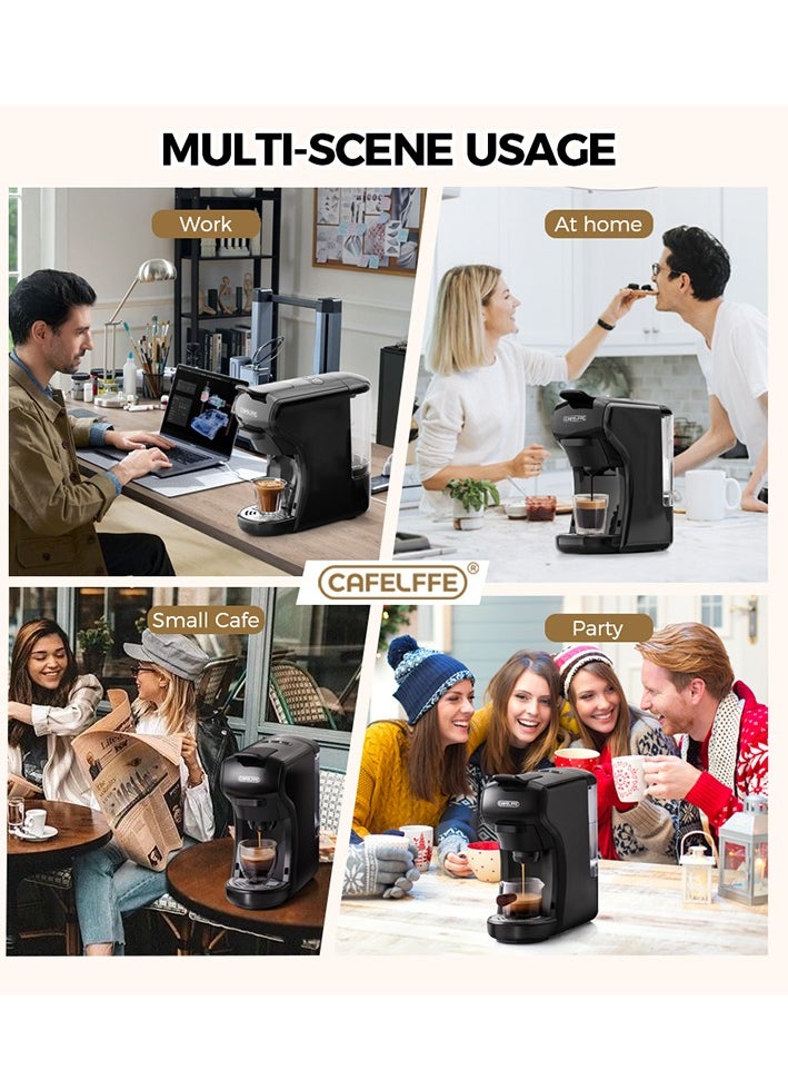 Cafelffe - 3 in 1 Multifunction Espresso Coffee Machine Coffee Maker, Capsule Coffee Machine - Image 1