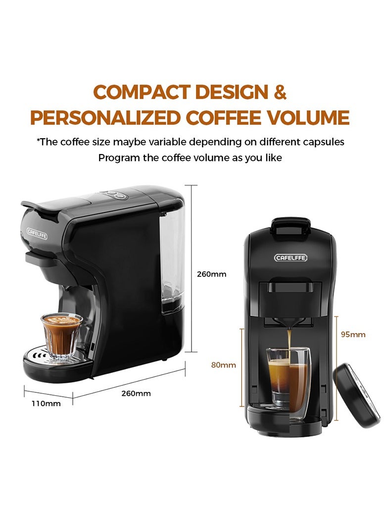 Cafelffe - 3 in 1 Multifunction Espresso Coffee Machine Coffee Maker, Capsule Coffee Machine - Image 1