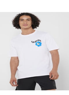 GUESS Flower Print Crew Neck T-Shirt  - Image 1