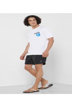 GUESS Flower Print Crew Neck T-Shirt  - Image 4