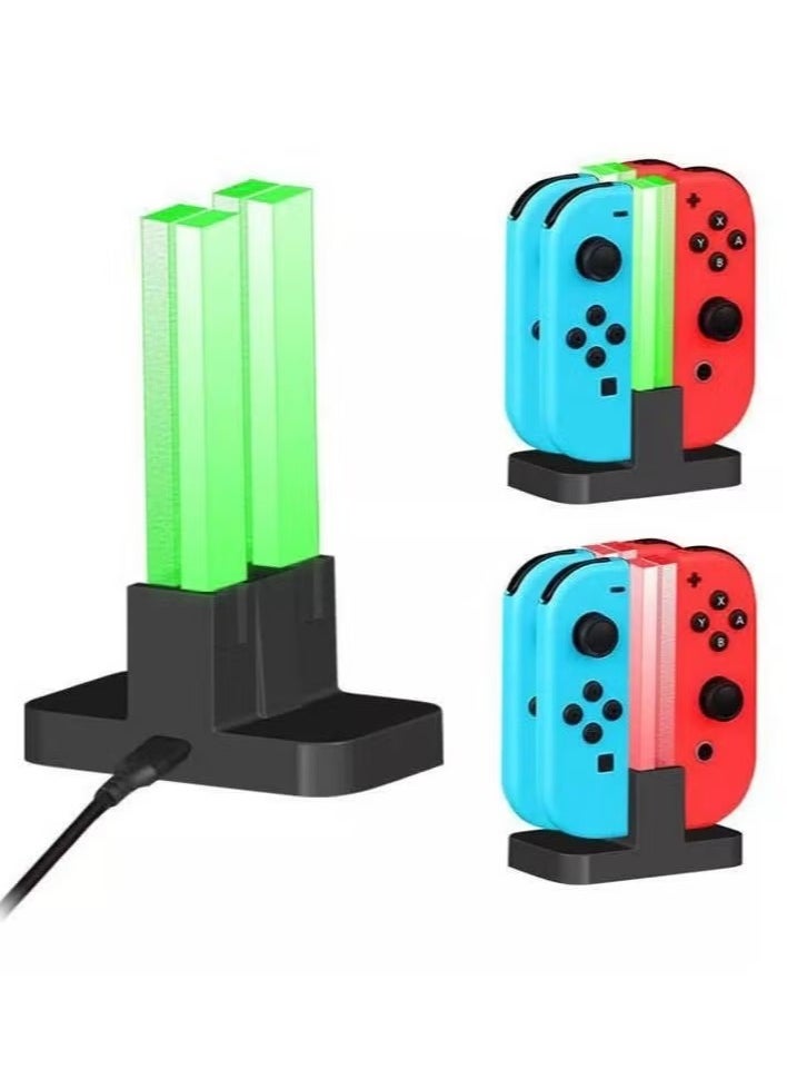 DOBE - Joycon Controller Charger for Nintendo Switch USB 4 Port Charging Station for Joycon and Switch Pro - Image 1